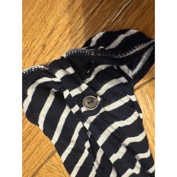 Espresso Brand 3/4 Button Tab Sleeve Navy Blue Nautical Top Womens Plus Size 1X - Picture 5 of 9